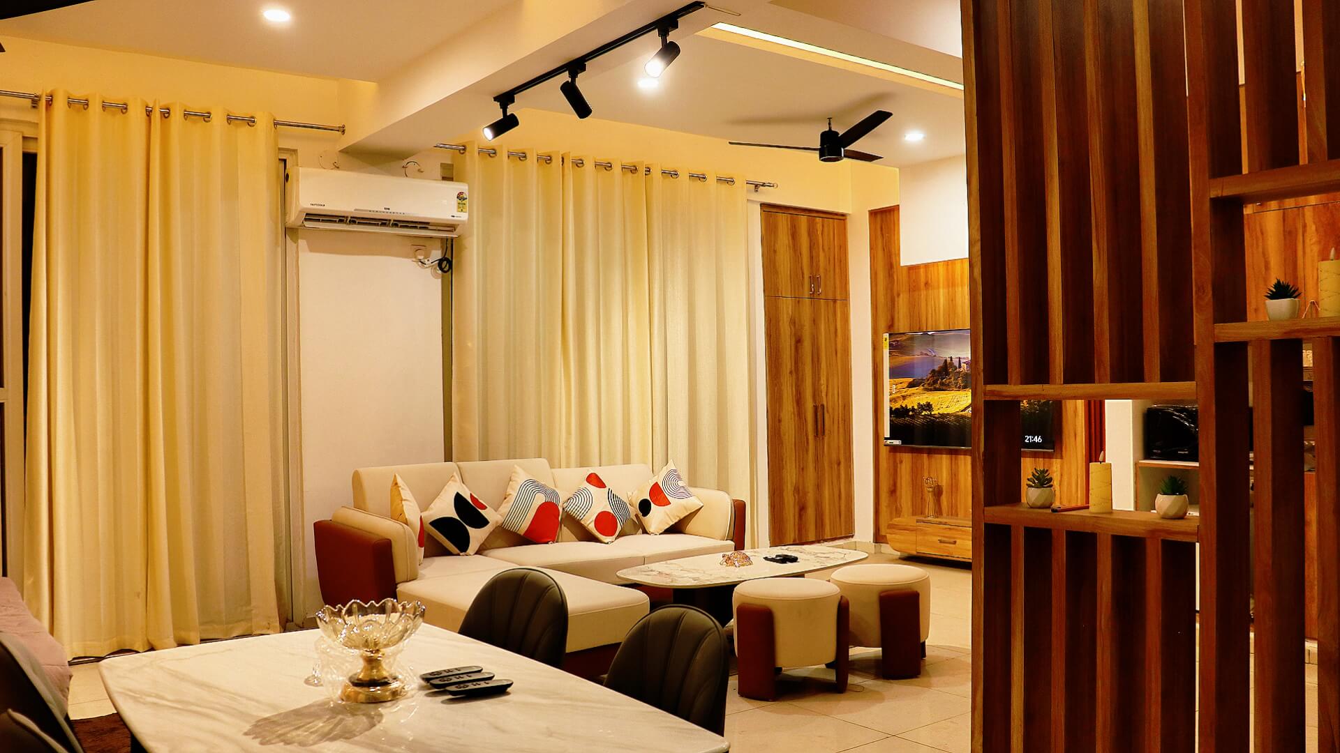 Living lounge at Emerald Manor